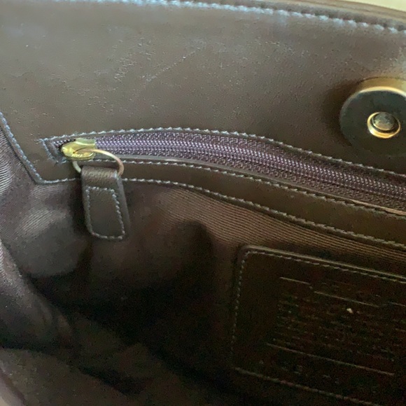 Vintage Coach brown leather shoulder bag - Picture 7 of 8